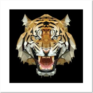 tigers lowpoly art Posters and Art